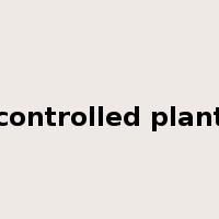 controlled plant是什么意思