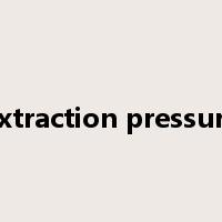 extraction pressure是什么意思