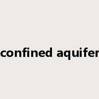 confined aquifer是什么意思