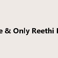 One & Only Reethi Rah是什么意思