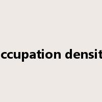 occupation density是什么意思