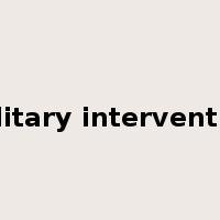 military intervention是什么意思