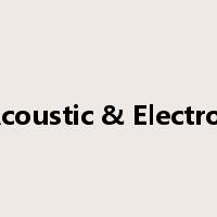 Acoustic & Electros是什么意思