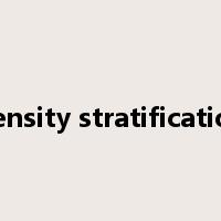 density stratification是什么意思