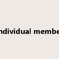 individual member是什么意思