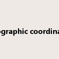 geographic coordinates是什么意思