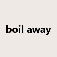 boil away是什么意思