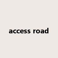 access road是什么意思