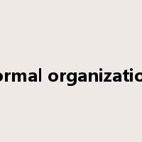 formal organization是什么意思
