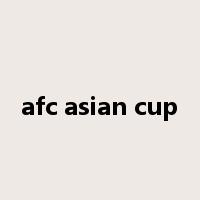 afc asian cup是什么意思
