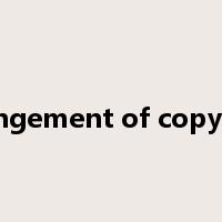 infringement of copyright是什么意思