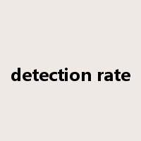 detection rate是什么意思