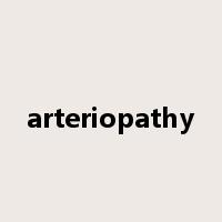 arteriopathy是什么意思