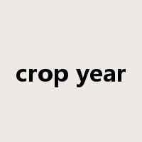 crop year是什么意思