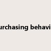 purchasing behavior是什么意思