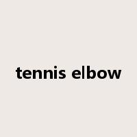tennis elbow是什么意思
