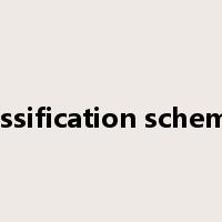 classification schemes是什么意思