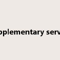 supplementary service是什么意思