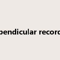 perpendicular recording是什么意思