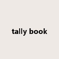 tally book是什么意思