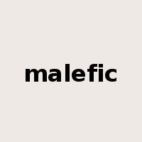 malefic是什么意思