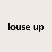 louse up是什么意思