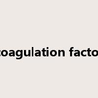 coagulation factor是什么意思