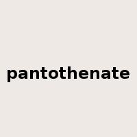 pantothenate是什么意思