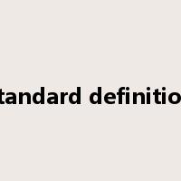 standard definition是什么意思