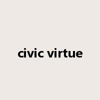 civic virtue是什么意思