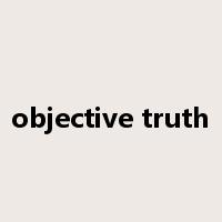 objective truth是什么意思