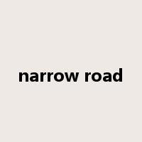 narrow road是什么意思