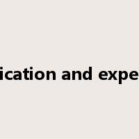 qualification and experience是什么意思