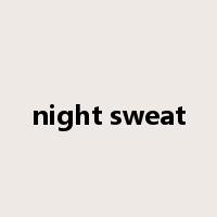 night sweat是什么意思