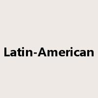 Latin-American是什么意思