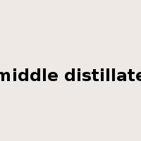 middle distillate是什么意思