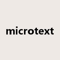 microtext是什么意思