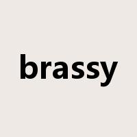brassy是什么意思
