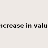 increase in value是什么意思