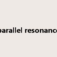 parallel resonance是什么意思