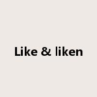 Like & liken是什么意思