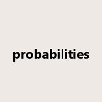 probabilities是什么意思