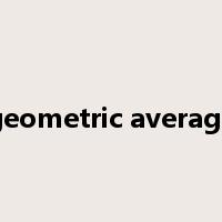 geometric average是什么意思