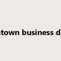 downtown business district是什么意思