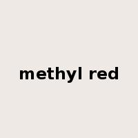 methyl red是什么意思