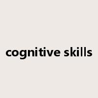 cognitive skills是什么意思