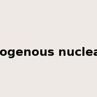 homogenous nucleation是什么意思