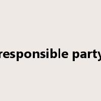 responsible party是什么意思