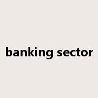 banking sector是什么意思