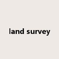 land survey是什么意思